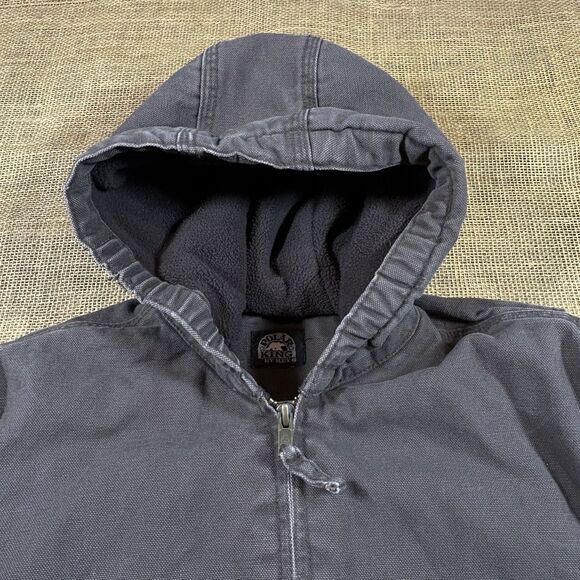 Polar King Youth Insulated Duck Canvas Fleece-Lined Hooded Jacket Size Medium - Picture 4 of 6
